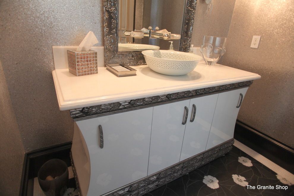 Munire for a Contemporary Bathroom with a Contemporary and Bathroom Vanities by the Granite Shop