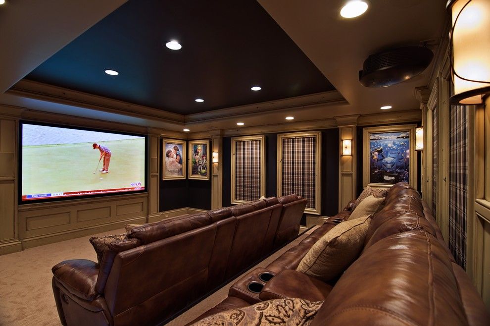 Murfreesboro Movie Theater for a Traditional Home Theater with a Traditional and Theater Room by Dan Waibel Designer Builder