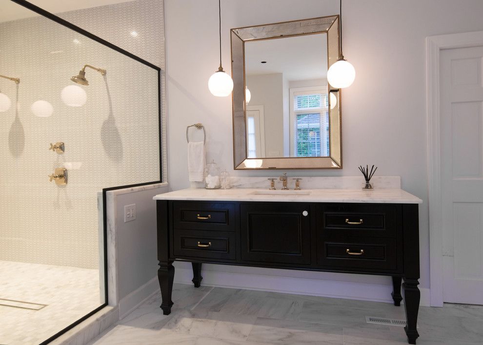 Murrieta Day Spa for a Transitional Bathroom with a Marble Tile and Ny Estate by a Perfect Placement