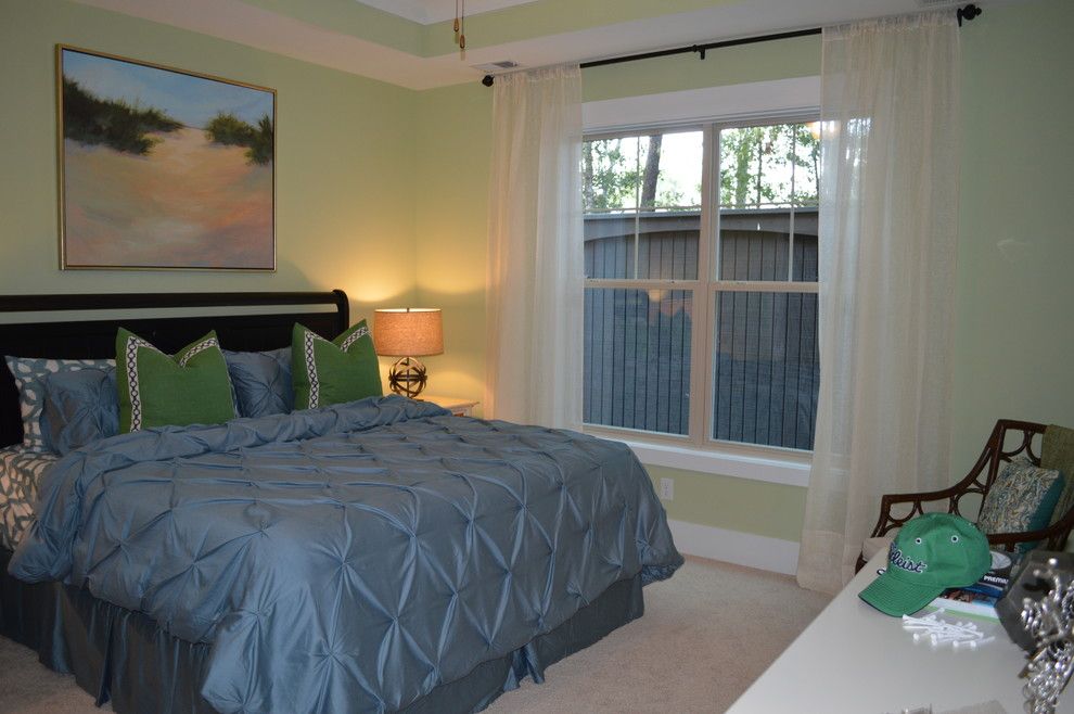Ncidq for a Traditional Bedroom with a Kelly Caron and Carolina Isles, Model Home, Hilton Head Island by Kelly Caron Designs, Asid, Ncidq