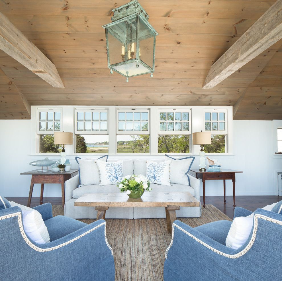 Ne Furniture Mart for a Beach Style Living Room with a Fish and #Interiors by Kyle J Caldwell Photography