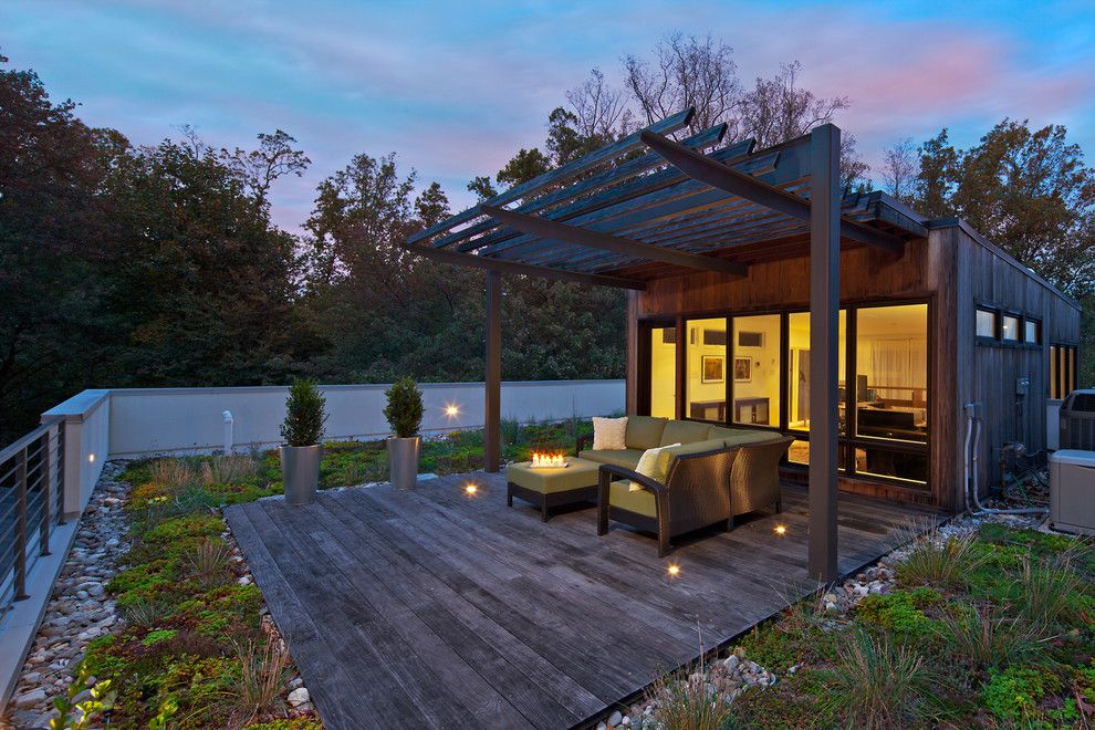 Ne Furniture Mart for a Contemporary Patio with a Landscaping and Mclean Contemporary by Allenbuilt, Inc.