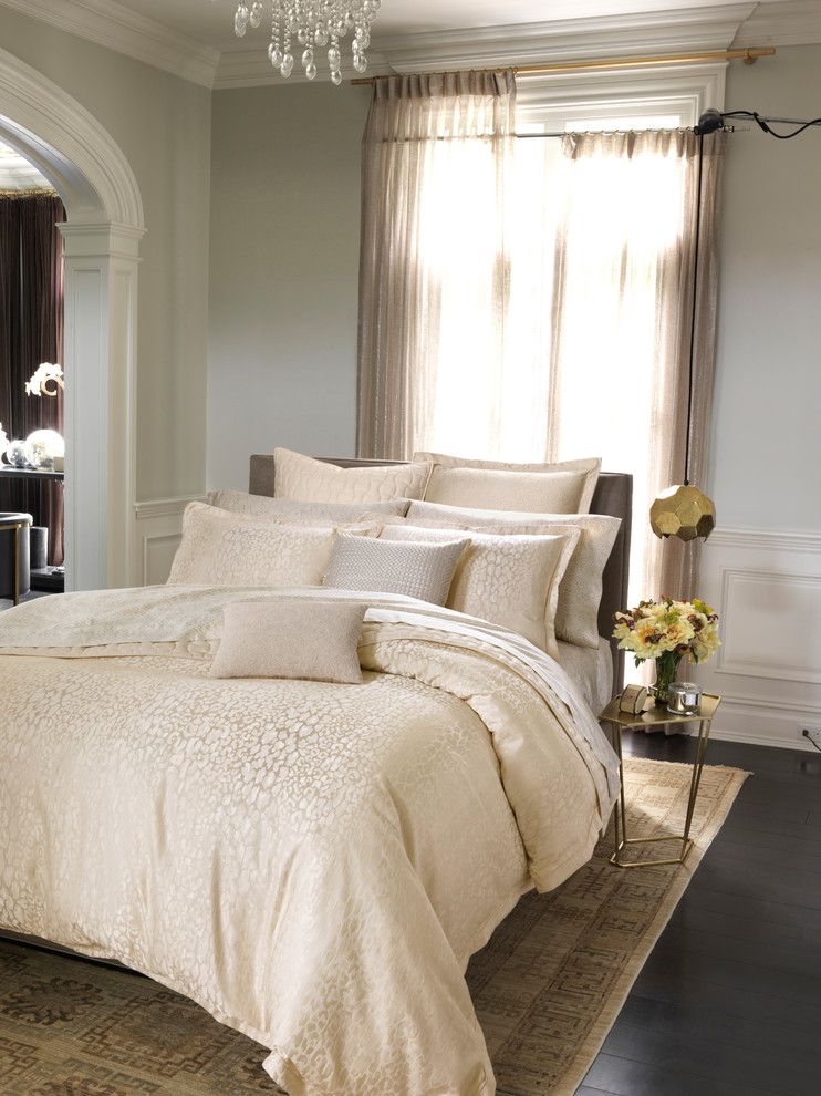 New York Points of Interest for a Contemporary Bedroom with a Contemporary and 1872 Panthera Bedding Collection by Bloomingdale's