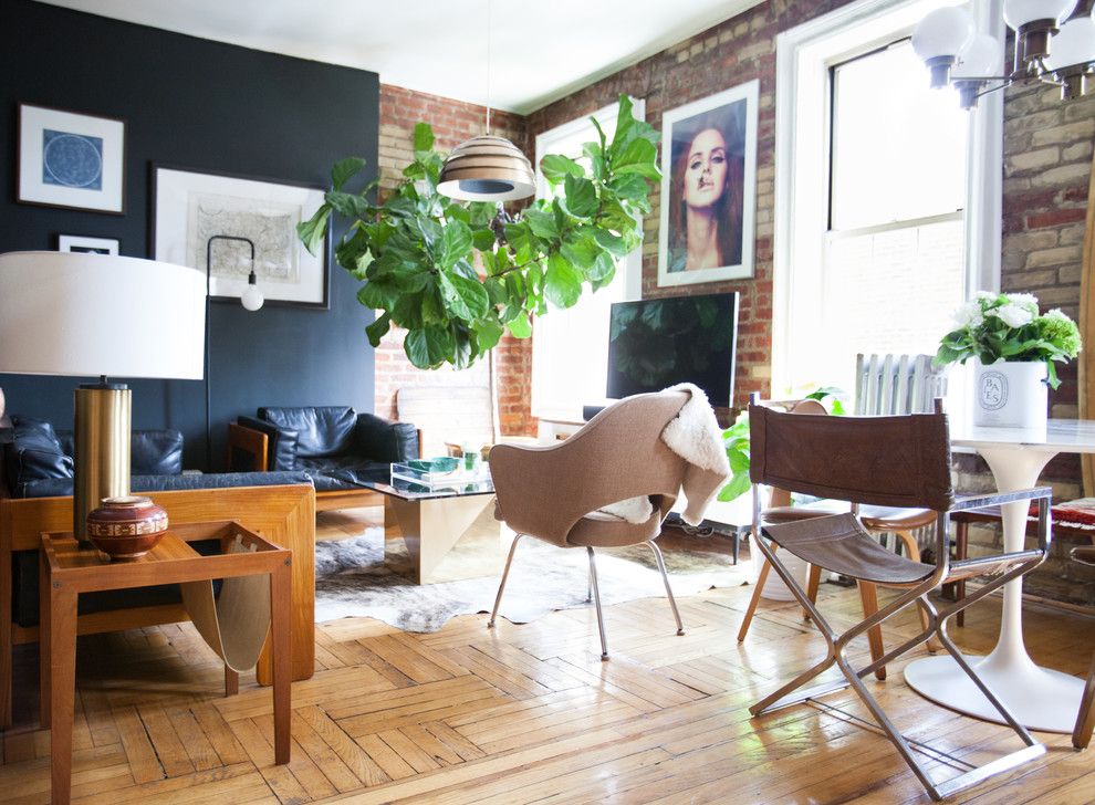 New York Points of Interest for a Industrial Living Room with a My Houzz and My Houzz: Gentleman's Treehouse by Elaine Musiwa