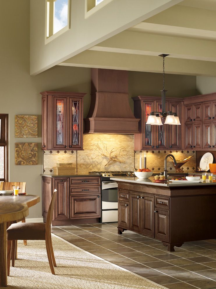 Nora Lighting for a Traditional Kitchen with a Kitchen Island Lighting and Kitchen Cabinets by Capitol District Supply