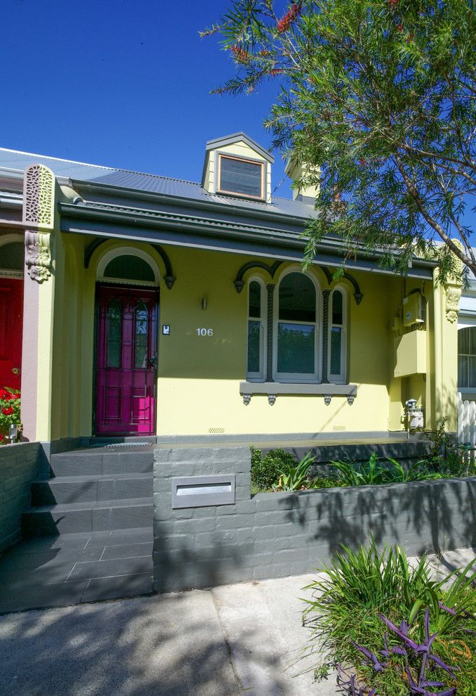 Norberts for a Victorian Exterior with a Pink Door and Zen's House by Zugai Strudwick Architects