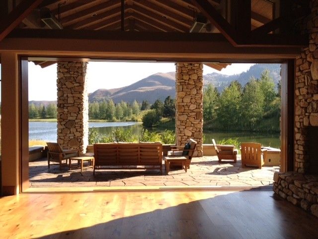 Norco Boise for a Traditional Patio with a Lift and Slide Door System and Ketchum, Id New Construction by View Point, Inc.