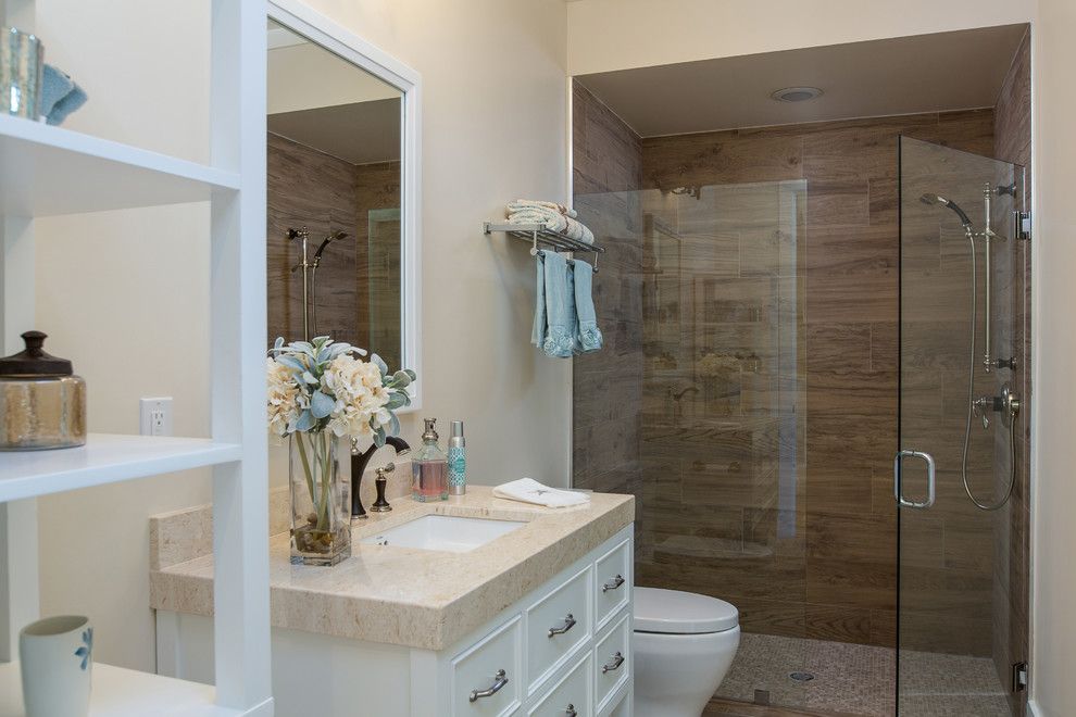 Northen for a Transitional Bathroom with a Home Builders Vero Beach and Stoney Brook Farm Model Home/luxurious Secondary Bathrooms Standard by Suncor Communities