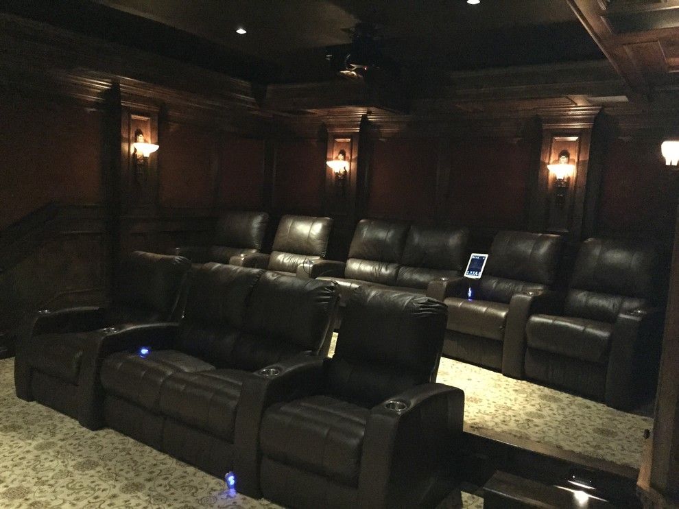 Northstar Movie Theater for a Traditional Home Theater with a Media Cabinet and Rancho Santa Fe Full House, and Underground Theater by A/v Consulting