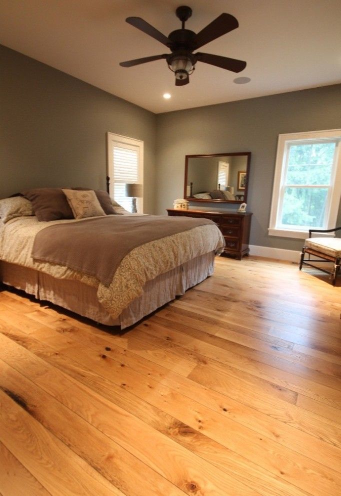 Norwich Discount Oil for a Contemporary Bedroom with a Hardwood Flooring Sale and Rustic White Oak Flooring Bedroom by Breezewood Floors