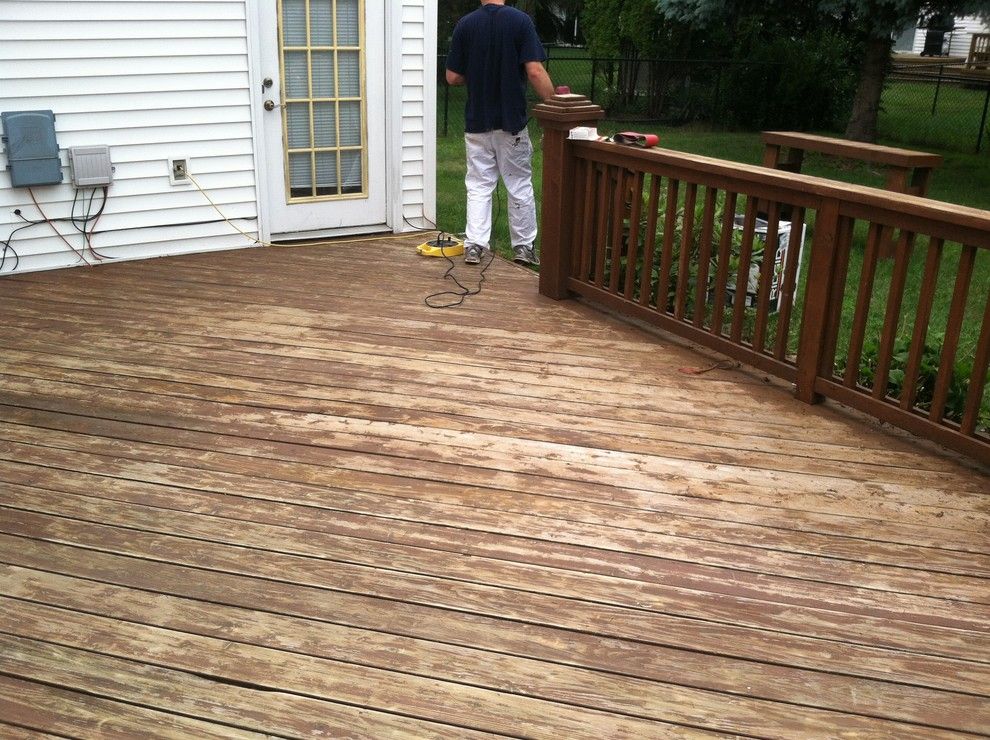 Oasis Ann Arbor for a Traditional Deck with a Red Solid Stain Finish the Preparation Entailed Lots of S and Deck Restoration W/red Solid Stain by Ann Arbor Painting