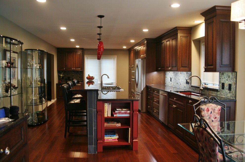 Oasis Ann Arbor for a Traditional Kitchen with a Pendant Lights and Kitchen Remodel in Ann Arbor, Mi for the 2014 Nari Tour of Remodeled Homes by Dexter Builders