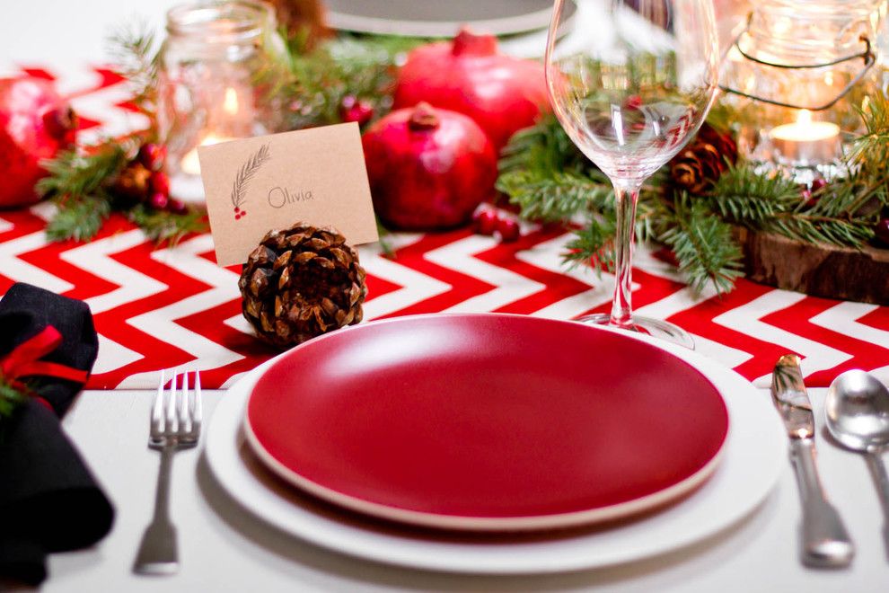 One Seagrove Place for a Eclectic Dining Room with a Eclectic and Winter Tablescape by Rikki Snyder