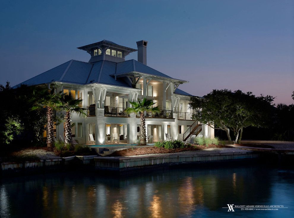 Ono Island for a Contemporary Exterior with a Pool and Ono Island Retreat by Walcott Adams Verneuille Architects