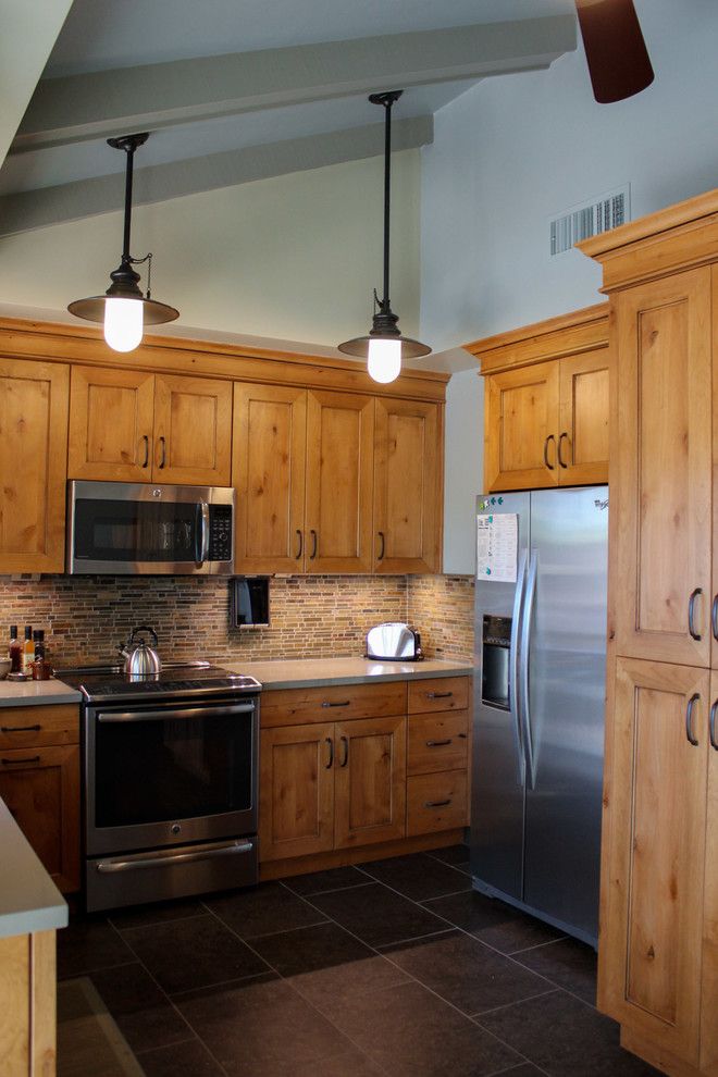 Onq Legrand for a Southwestern Kitchen with a Quartz Counters and Rustic & Refined Az Patio Home by Sieglerdesign