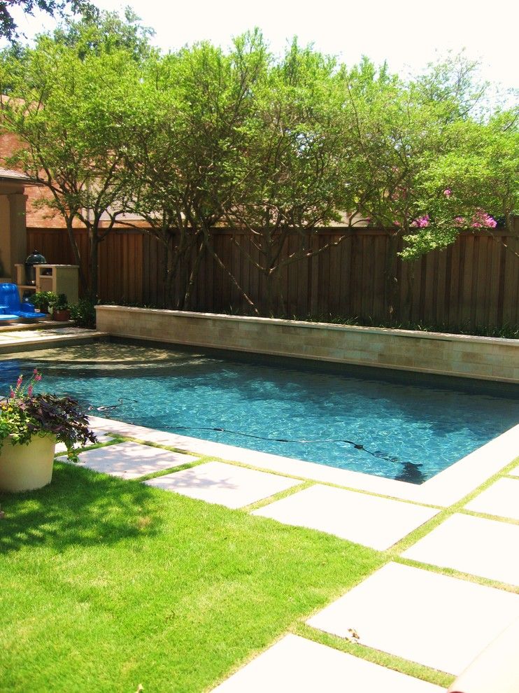 Onyx Dallas for a Contemporary Pool with a Stepping Stone and Swimming Pool Remodel by Ohlenburg Inc