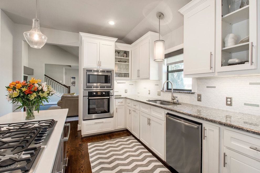 Onyx Dallas for a Midcentury Kitchen with a Undercounter Oven and Van Dyke Midcentury Modern Addition and Renovation by Hatfield Builders & Remodelers