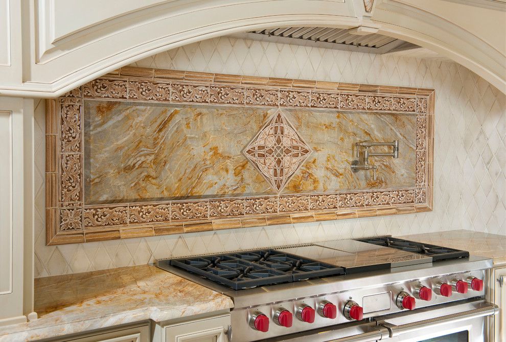 Onyx Dallas for a Traditional Kitchen with a Potfiller and French Elegance by Avid Associates Llc