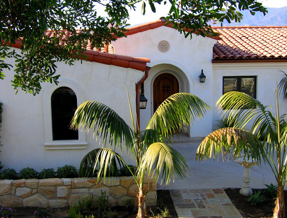 Opal Santa Barbara for a Mediterranean Exterior with a Small Spanish with Tower Entry and Single Level Small Santa Barbara Spanish Home Designs by Santa Barbara Home Design