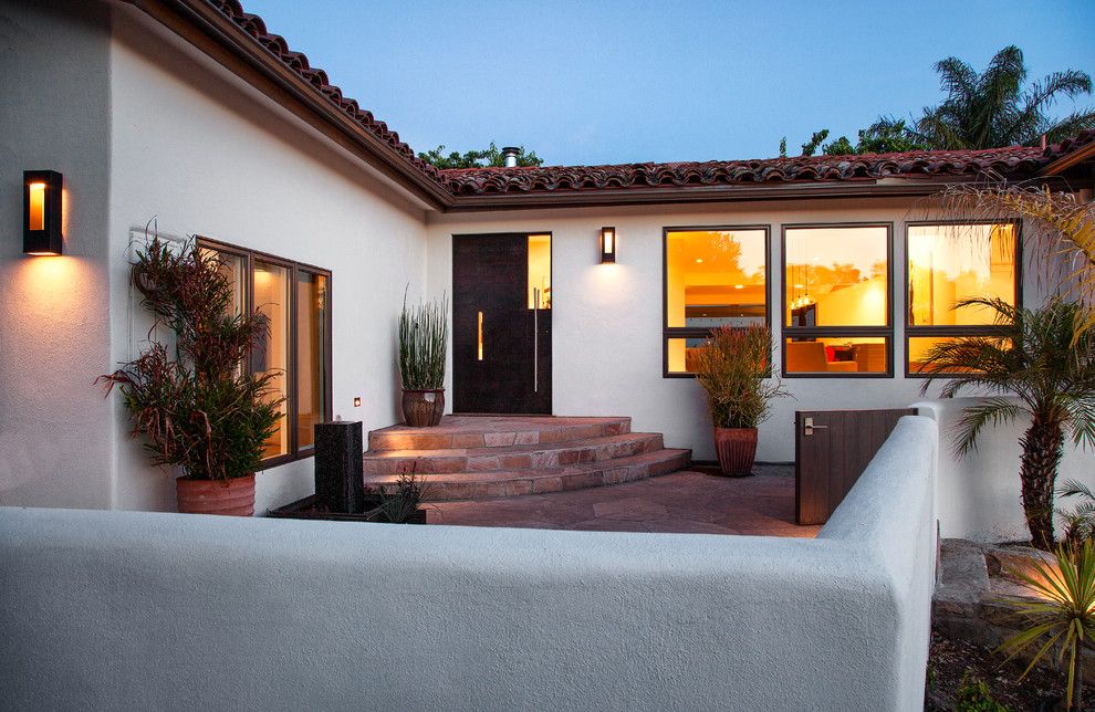 Opal Santa Barbara for a Mediterranean Exterior with a White Exterior and Santa Barbara Mission Canyon by Andrulaitis + Mixon