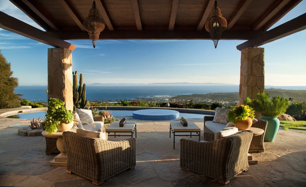 Opal Santa Barbara for a Mediterranean Patio with a Pool and Greene Residence by Designarc