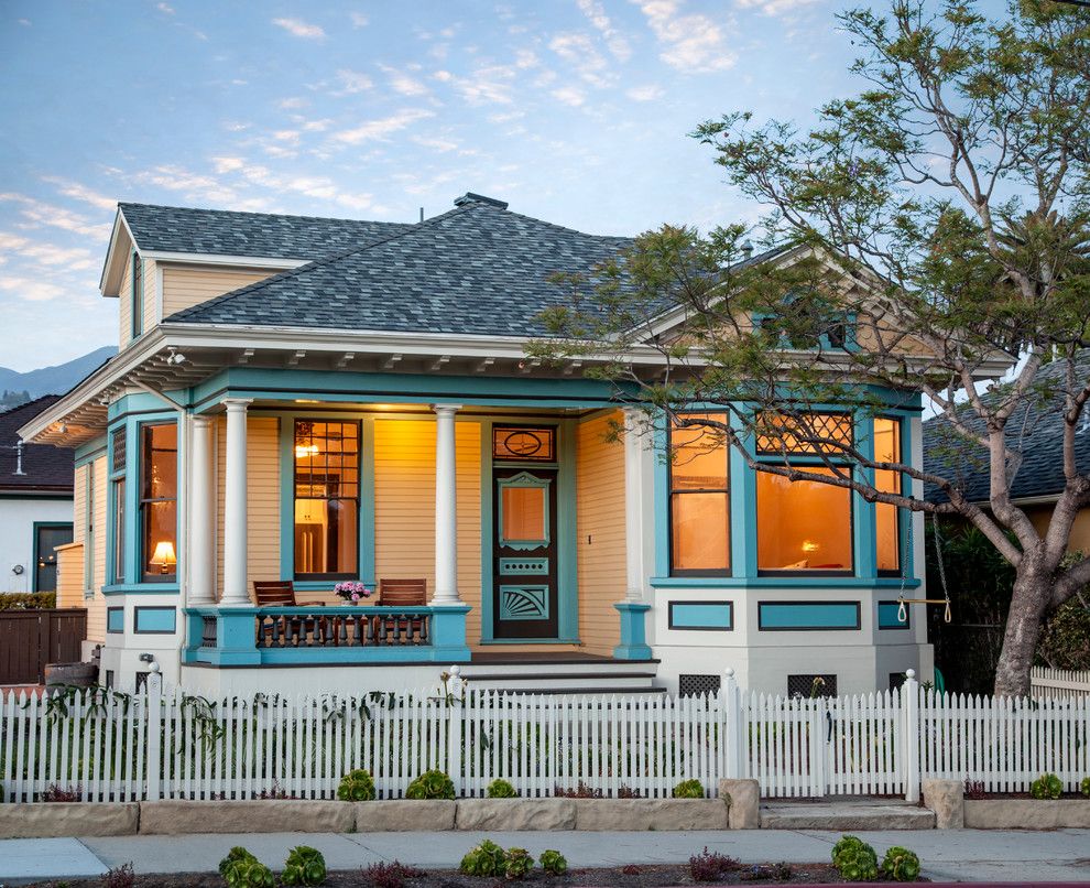 Opal Santa Barbara for a Victorian Exterior with a Inviting and Santa Barbara Downtown, 1920's Queen Anne Remodel, Garden Street Residence by Thompson Naylor Architects Inc