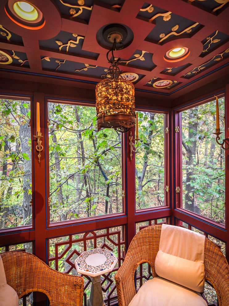 Oriental Express Austin for a Asian Porch with a Screens and Classical Asian by Mglm Architects