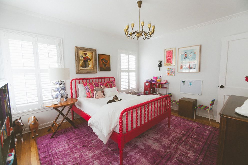 Oriental Express Austin for a Eclectic Bedroom with a Seating Area and My Houzz: Austin Family Breathes Life Into an Old Home by Heather Banks