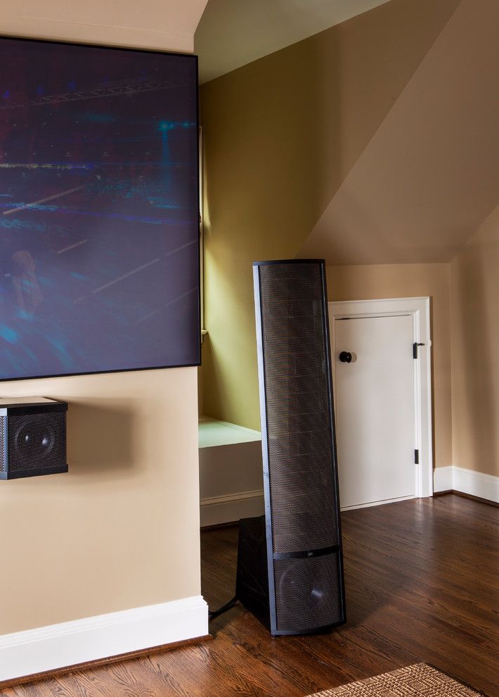 Orland Park Theater for a Traditional Home Theater with a Hi Fi and Myers Park Media Room by Moore Audio Design