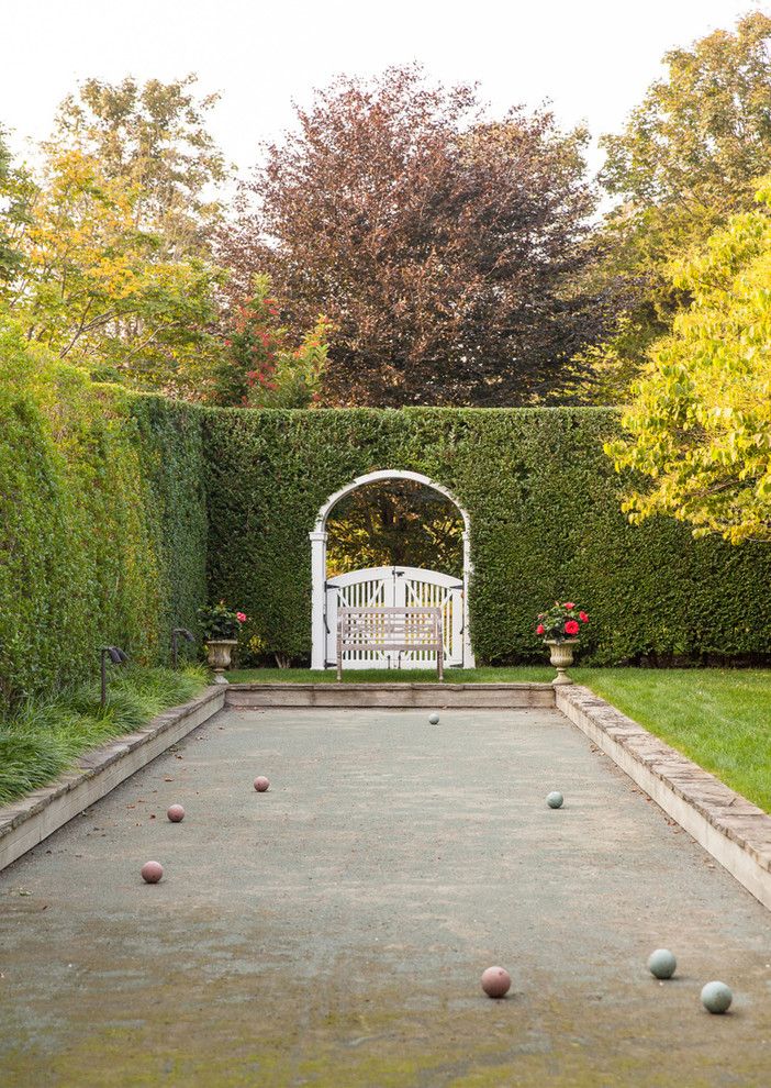 Outdoor Basketball Courts Near Me for a Traditional Landscape with a Landscaping and House on Long Island by Studio 511