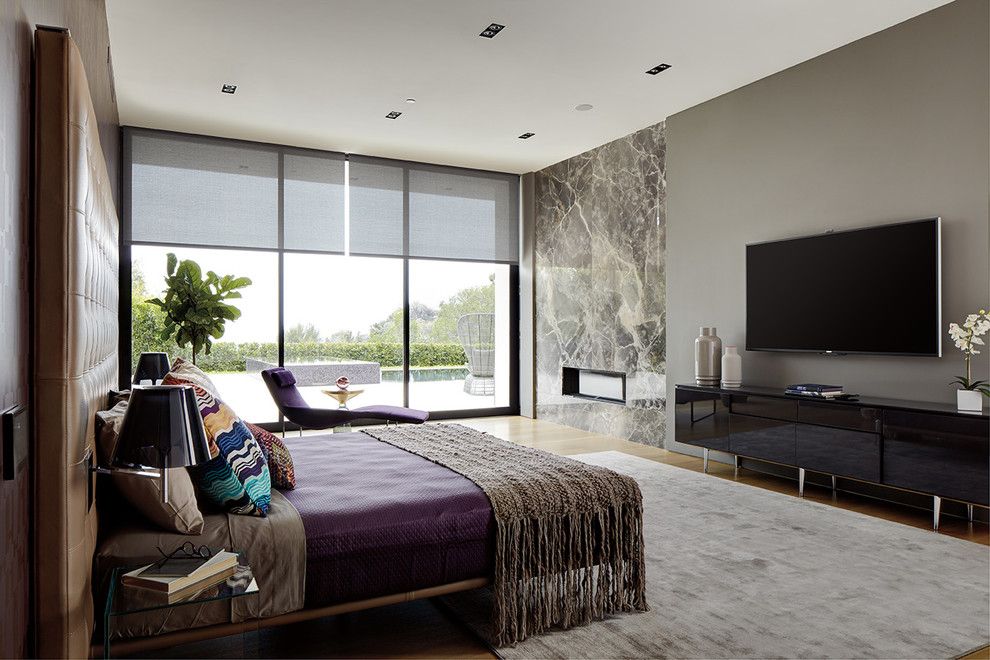 Outlok.com for a Contemporary Bedroom with a Wall Mounted Tv and Bedrooms by Magnolia Design Center