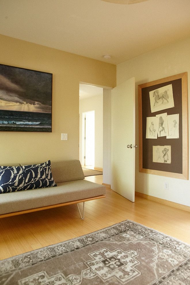 Painting Particle Board for a Midcentury Living Room with a Hanging Drawings and Roseview, Mt Washington by Platform