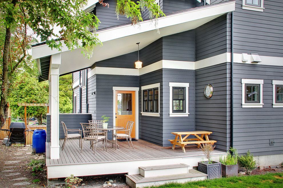 Painting Vinyl Siding for a Traditional Deck with a Shingle and Greenlake Craftsman by Rw Anderson Homes