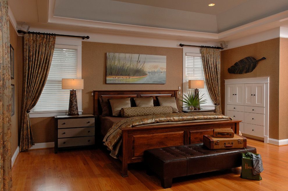 Palecek for a Traditional Bedroom with a Custom Art and Craftsman Arlington, Va by Kristin Drohan Collection and Interior Design