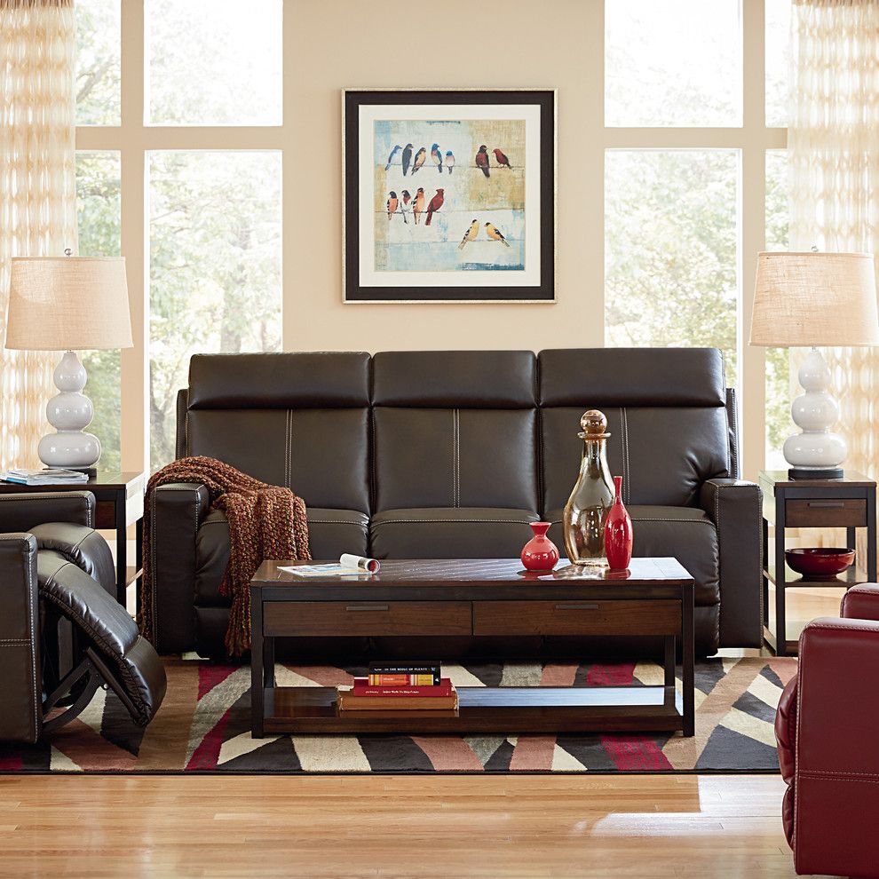 Palisades Movie Theater for a Modern Living Room with a Wallart and La Z Boy by La Z Boy