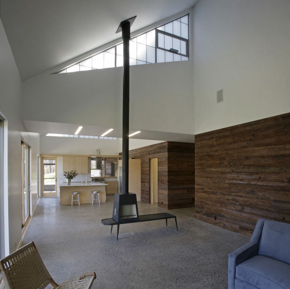 Panema for a Modern Living Room with a Sustainable and Bk House   Living / Dining by Lynn Gaffney Architect, Pllc