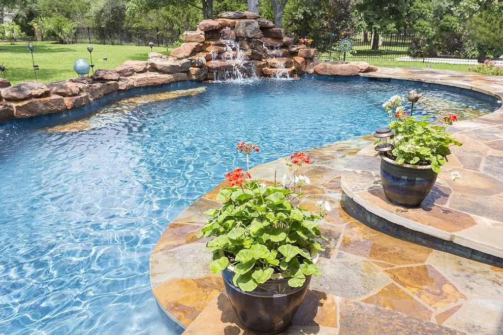 Paradise Pools and Spas for a Contemporary Pool with a Beautiful Pools and Tricky Custom Pool   Freeform Pool by Paradise Pools & Spas