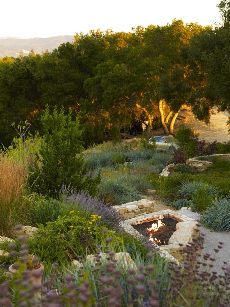 Paso Robles Theater for a Contemporary Landscape with a Modern and Wine Country Residence by Jeffrey Smith