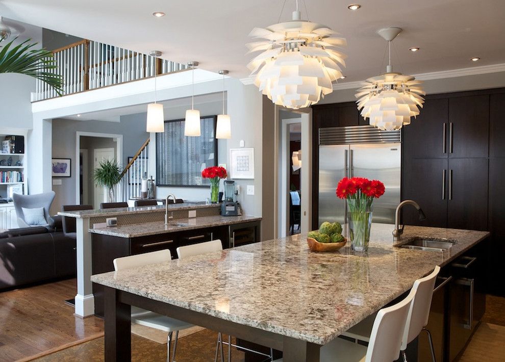 Paulson Tours for a Contemporary Kitchen with a Chandelier and 2010 Jr. League Tour of Kitchens by Instinctive Design