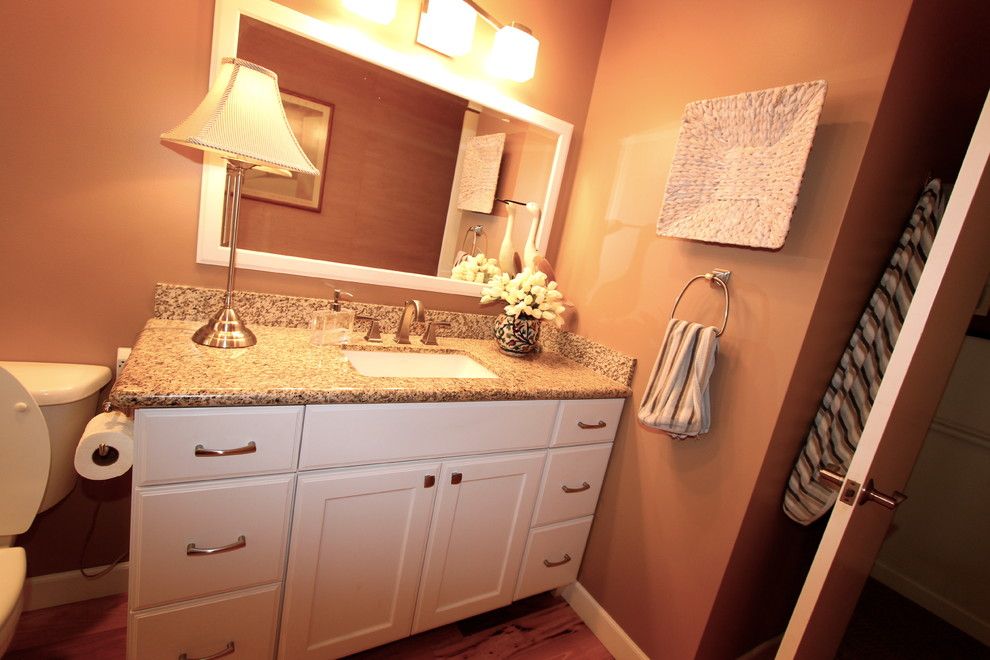 Pearle Vision Omaha for a Traditional Spaces with a Bathroom and Tastefully Done by Merritt's Quality Cabinets