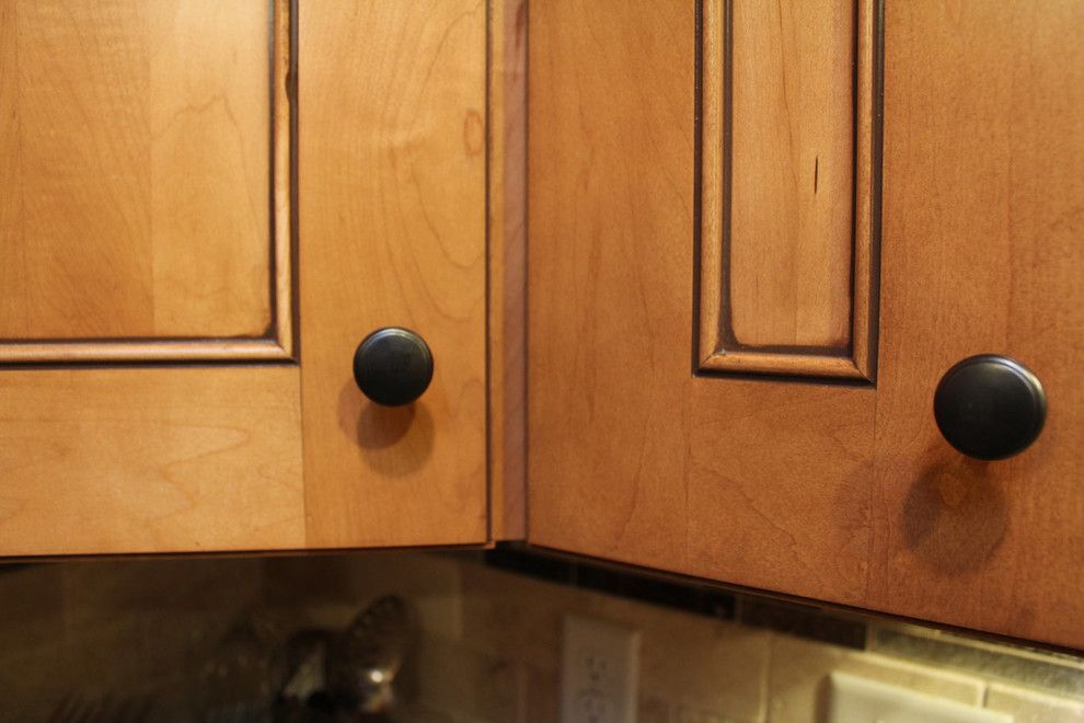 Pecan Plantation for a Rustic Kitchen with a Light Colored Cabinetry and the Bumpers by Home Interior Solutions of Northwest Florida