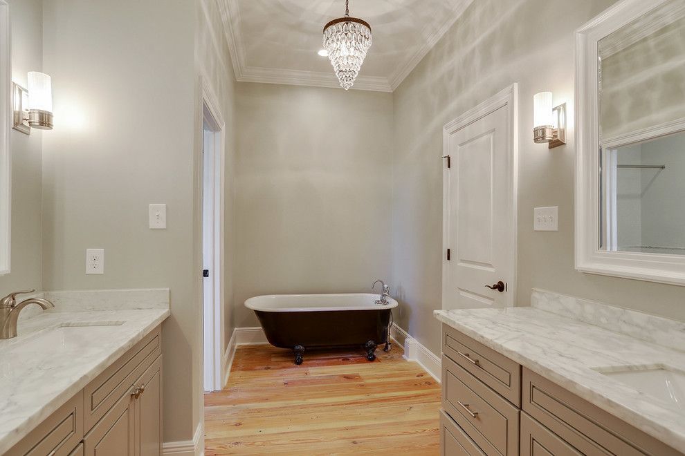 Penthouse New Orleans for a Transitional Bathroom with a Vanity Top and Bathrooms by Ses Enterprises, Llc