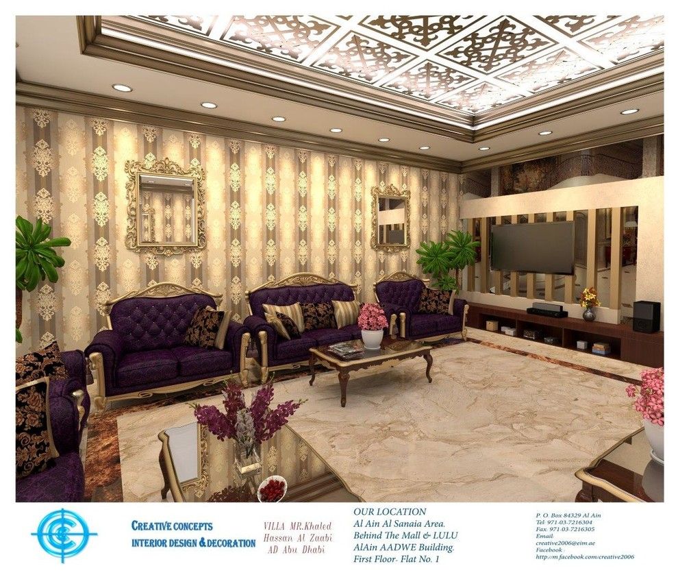 Pepco Energy Services for a Traditional Spaces with a Renovation and Khaled Hassan Al Zaabi Ad Abu Dhabi Villa 2014 by Ccg Creative Concepts Group Interior Design & Deco