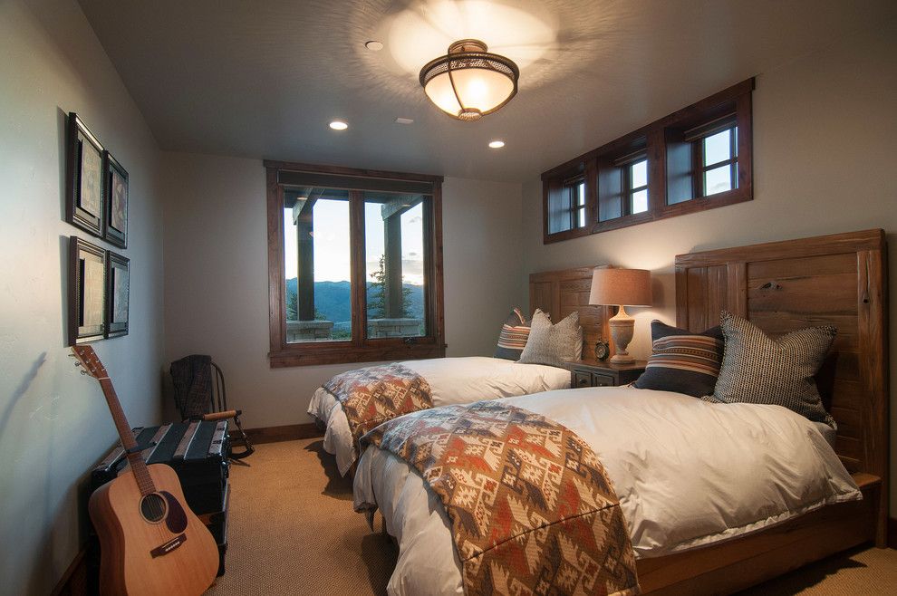 Perry Homes Utah for a Rustic Bedroom with a Acoustic Guitar and 2013 Park City Showcase of Homes by Utah Home Builder, Cameo Homes Inc. by Cameo Homes Inc.