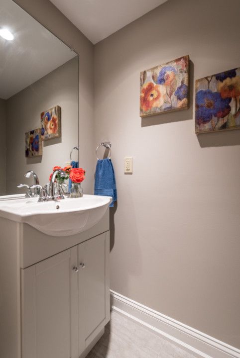 Philadelphia Pa Points of Interest for a Contemporary Powder Room with a Point Breeze and Manton St, Philadelphia Pa by Staging Homes to Sell by Elizabeth