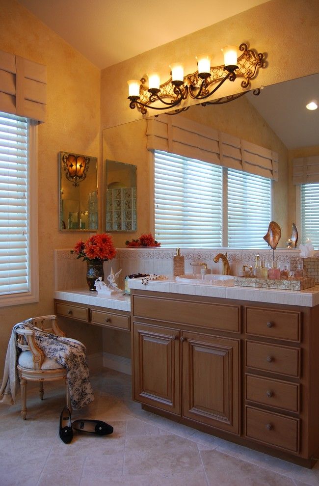 Phylrich for a Mediterranean Bathroom with a Faux Finish and San Ramon by Suzanne Myers   Elite Interior Design