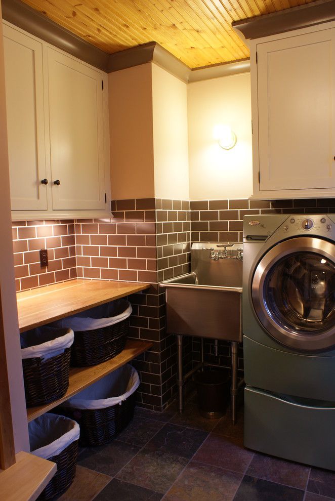 Picnic Basket Nyc for a Eclectic Laundry Room with a Eclectic and Laundry Room by Lankford Design Group