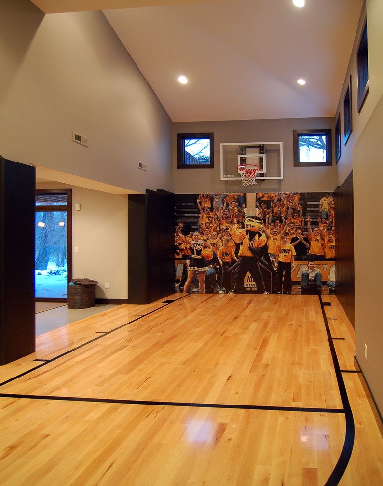 Pictures of Basketballs for a Modern Home Gym with a Windows and 2010 Tour of Remodeled Homes by Kaufman Construction Design and Build