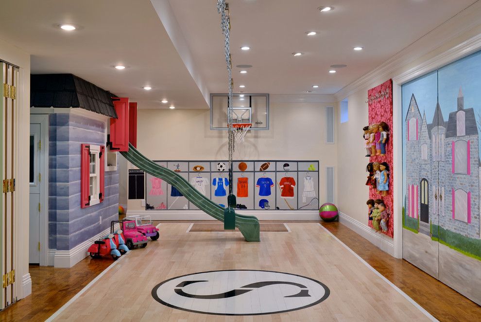 Pictures of Basketballs for a Traditional Kids with a Soffit and East Hills Custom Home by Elle Baker Interiors