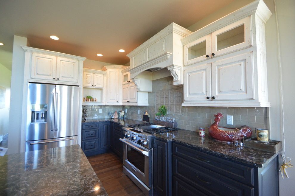 Pierce Flooring for a Rustic Kitchen with a Wood Flooring and 2015 Parade Home by Pierce Flooring & Design